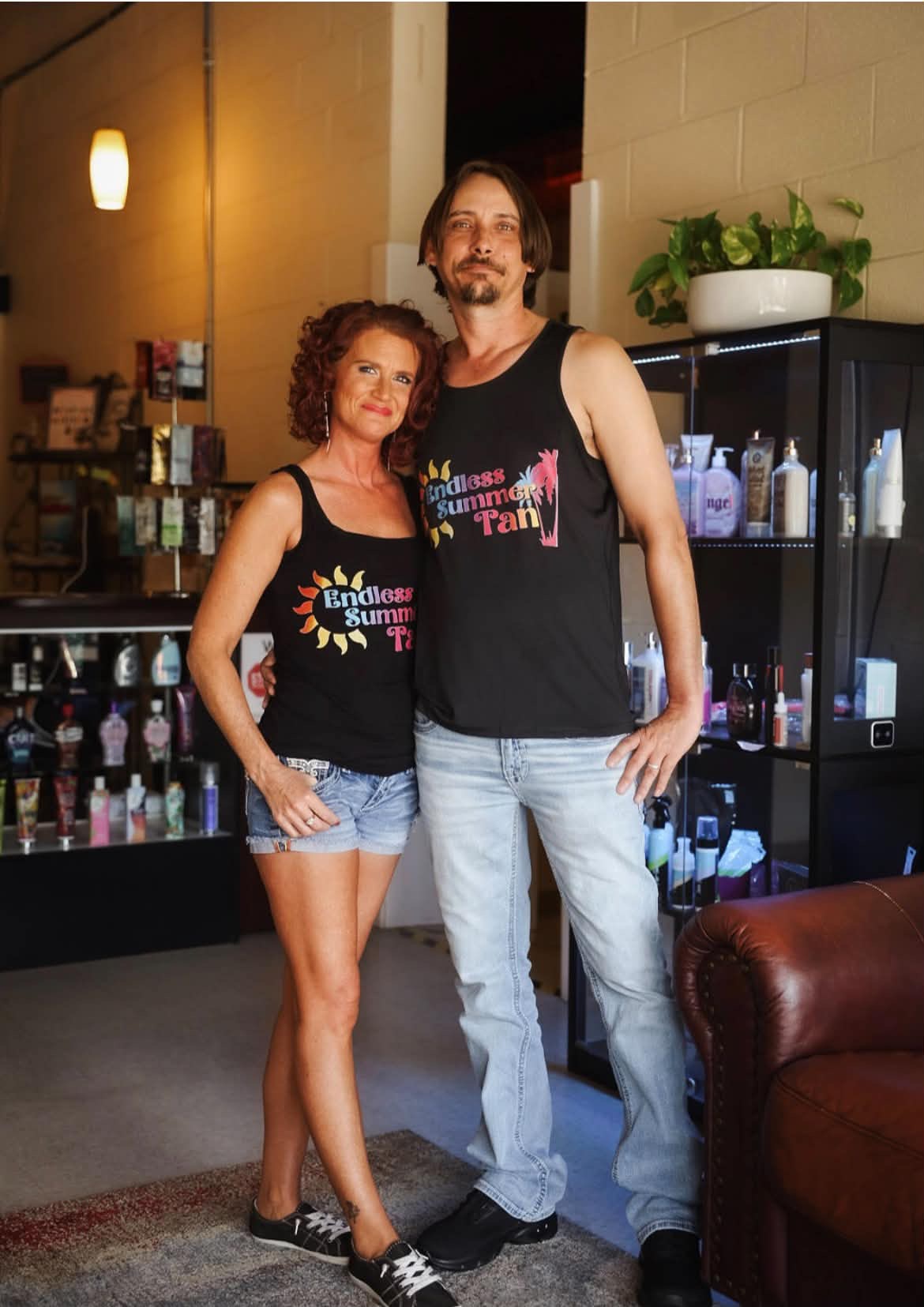 The husband and wife owners of Endless Summer Tan